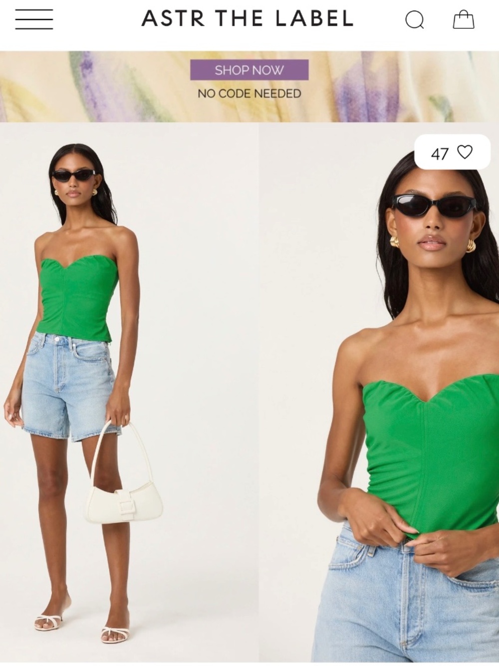 ASTR green tube top
